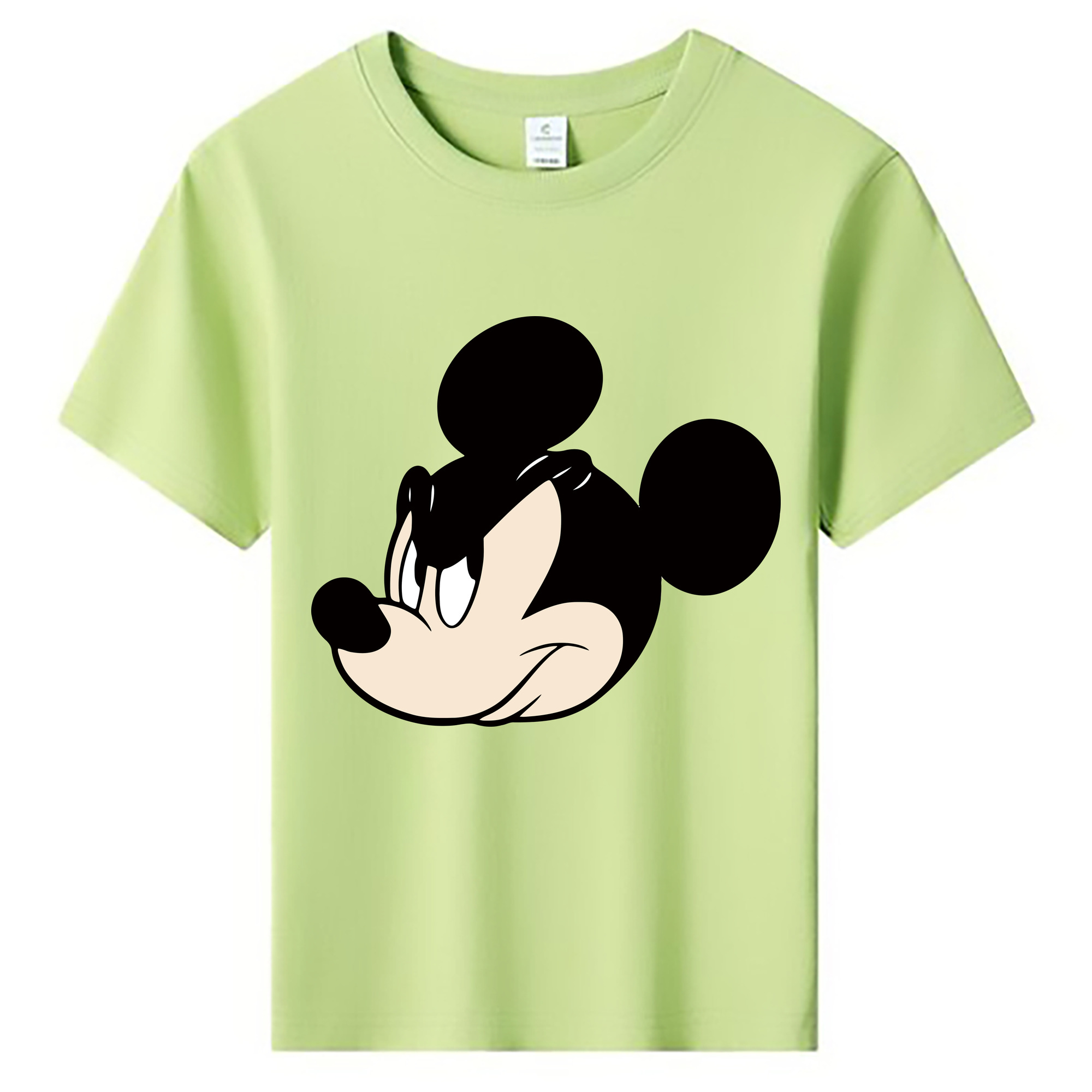 ミッキーマウス Mickey Mouse 綿100％キッズTシャツ（フロントプリント）